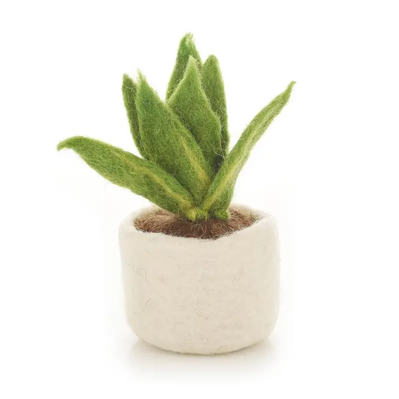 Sansiveria Plant Felt Decoration by Felt So Good