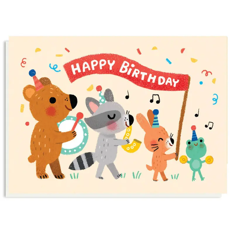 Birthday Band Greetings Card by Grace Habib for Stormy Knight