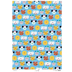 Happy Friends Gift Wrap by Susie Hammer for Wrap