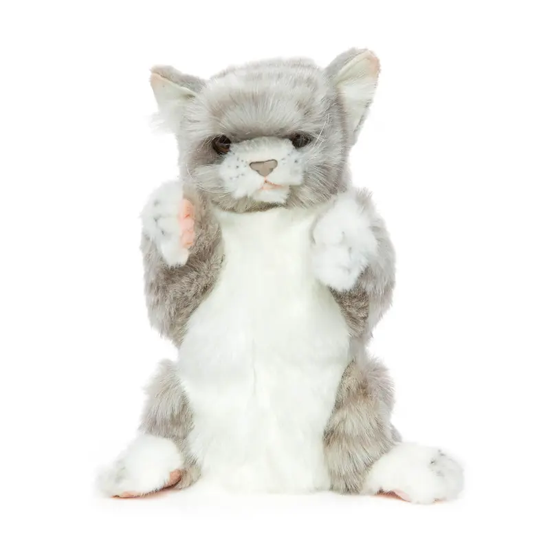 Jacquard Cat Hand Puppet (30cm) by Hansa