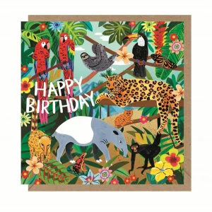 Jungle Birthday Greetings Card by Emma Jayne for Earlybird Designs