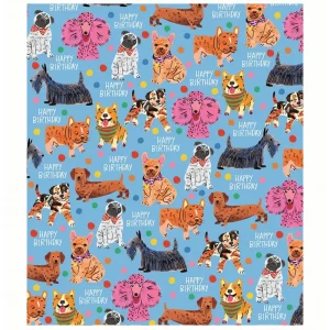 Kitsch Dogs Gift Wrap by Emma Jayne for Earlybird Designs