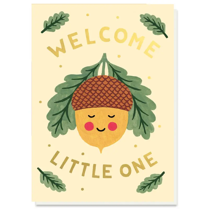 Little Acorn Greetings Card by Holly Maguire for Stormy Knight