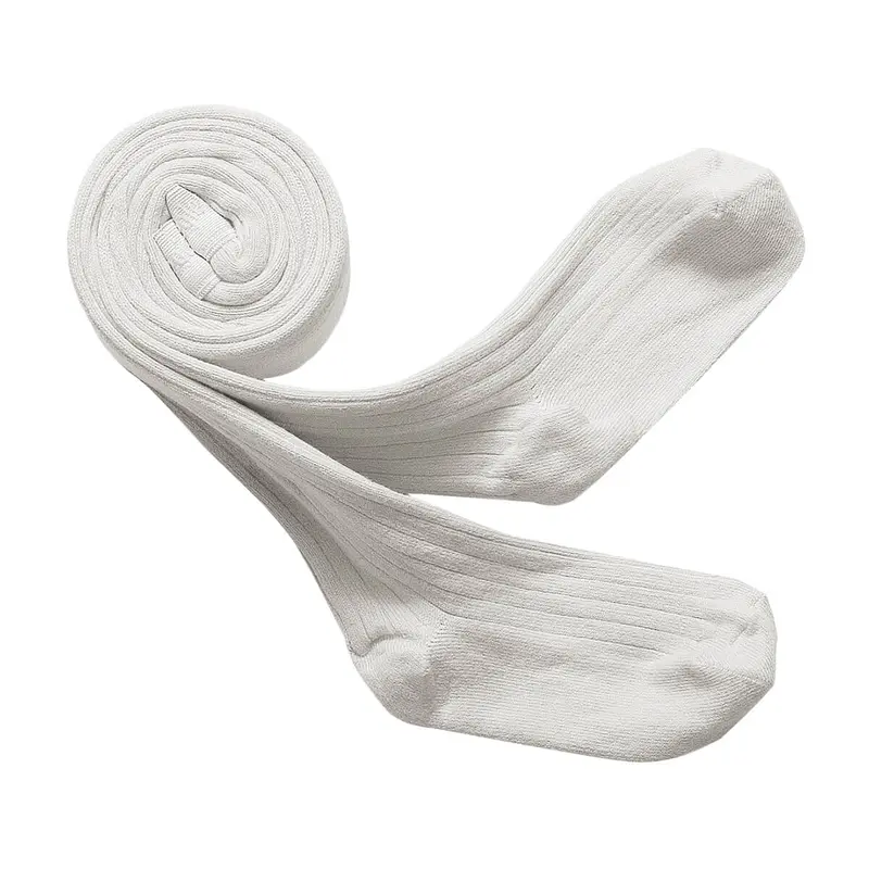 Louise Ribbed Tights in Blanc Neige by Collegien