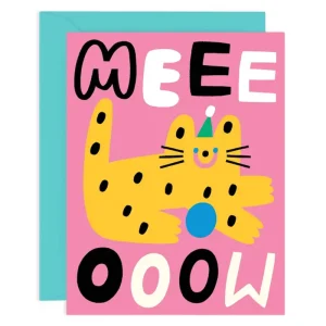 Meow Greetings Card by Susie Hammer for Wrap