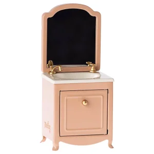 Mouse Sink Dresser With Mirror in Dark Powder by Maileg