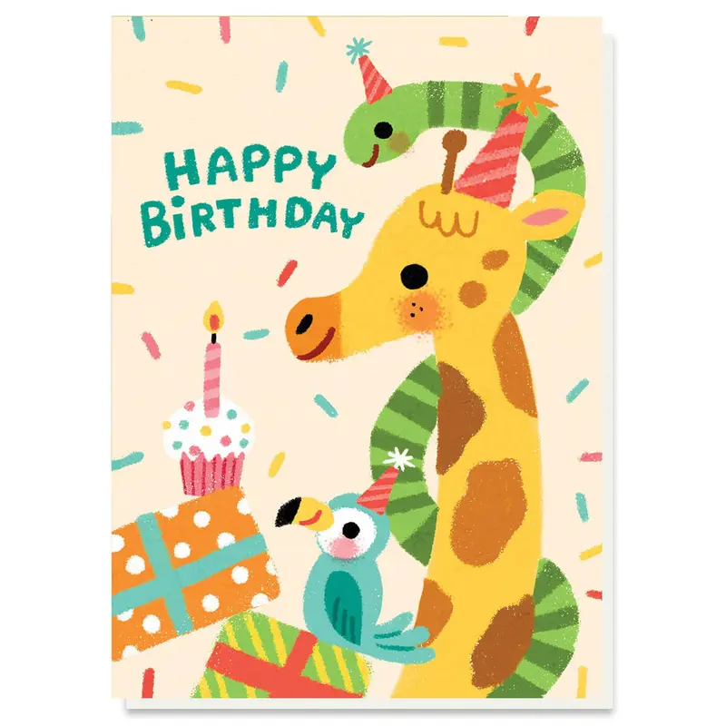 Party Animals Birthday Greetings Card by Grace Habib for Stormy Knight