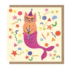 Purrmaid Greetings Card by Emma Jayne for Earlybird Designs