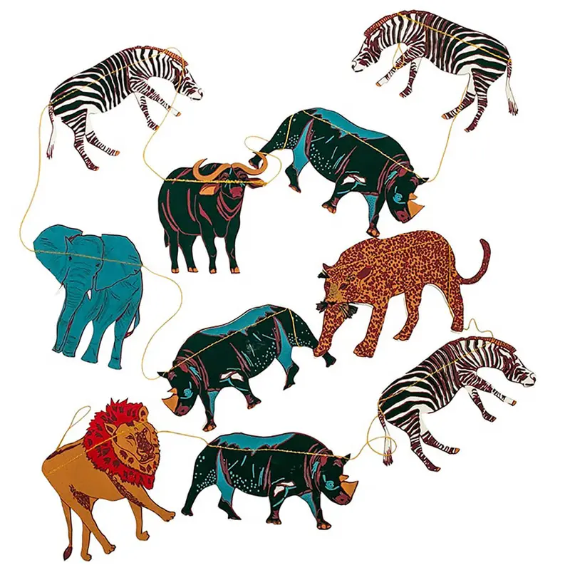 Safari Animals Paper Garland (3 Metres) by East End Press