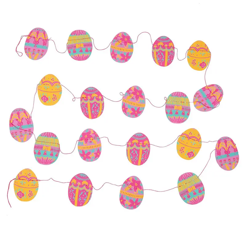 Small Easter Eggs Paper Garland (3 Metres) by East End Press