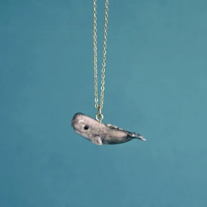 Sperm Whale Ceramic Pendant by Camp Hollow