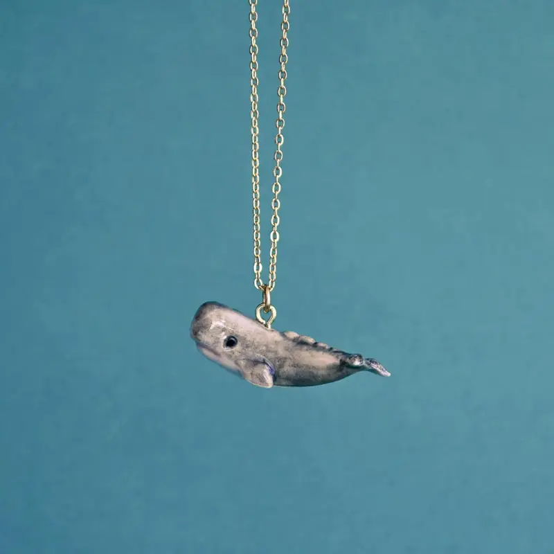 Sperm Whale Ceramic Pendant by Camp Hollow