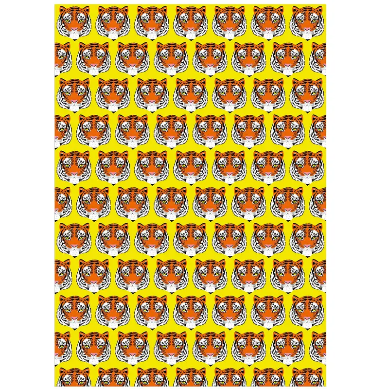 Tiger Face Gift Wrap by Bex Parkin for Earlybird Designs