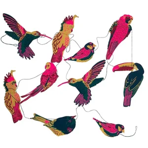 Tropical Birds Paper Garland (3 Metres) by East End Press