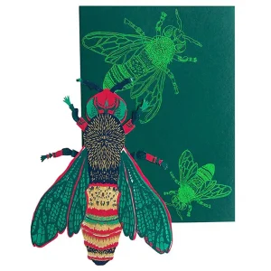 Wasp Shaped Greetings Card by East End Press