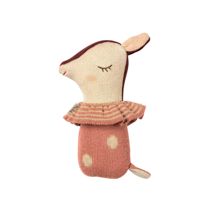 Bambi Rattle in Rose by Maileg
