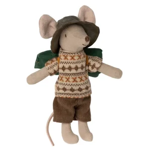 Big Brother Hiker Mouse (Patterned Top) by Maileg