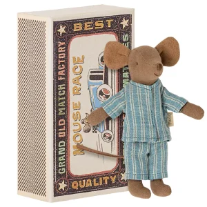 Big Brother Mouse in a Matchbox (Striped Pyjamas) by Maileg