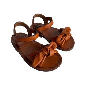 Blum Bow Sandals in Brown by PP - Last One In Stock - 34 EUR