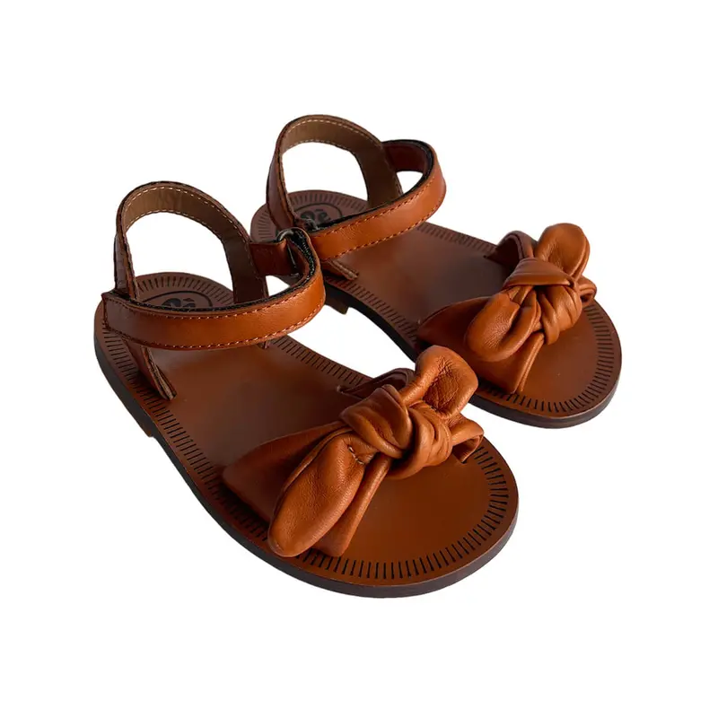 Blum Bow Sandals in Brown by PP - Last One In Stock - 34 EUR