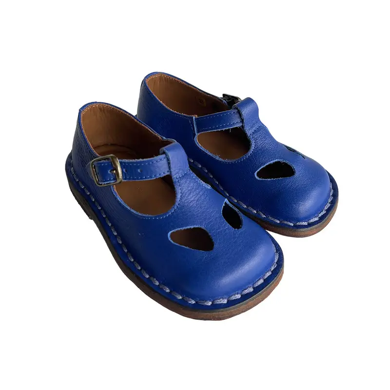 Bruno Cut Out Sandals in Lobelia Blue by PP