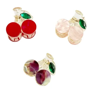 Cherries Mini Hair Claw in Various Colours by Hello Sakura
