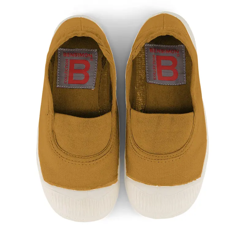 Elastic Tennis Shoe in Camel by Bensimon