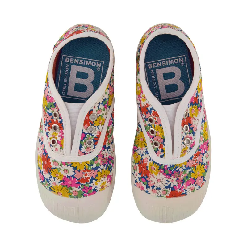Elly Liberty Slip On Tennis Shoe in Libby Flowers by Bensimon - Last One In Stock - 28 EUR