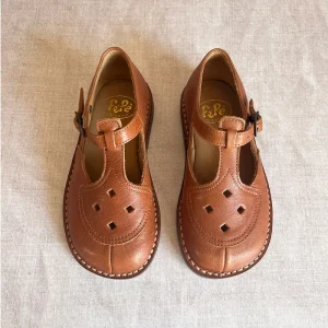 Ezra Cut Out Sandals in Kava Brown by PP