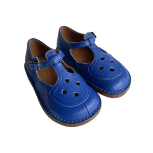 Ezra Cut Out Sandals in Lobelia Blue by PP