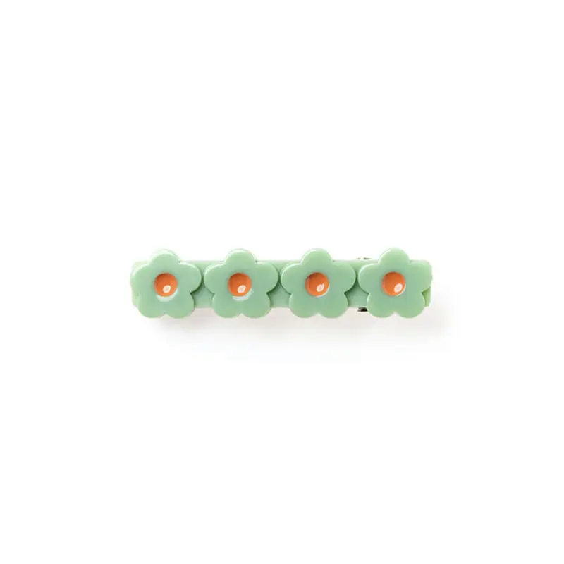 Flower Hair Clip in Celery by Wunderkin Co