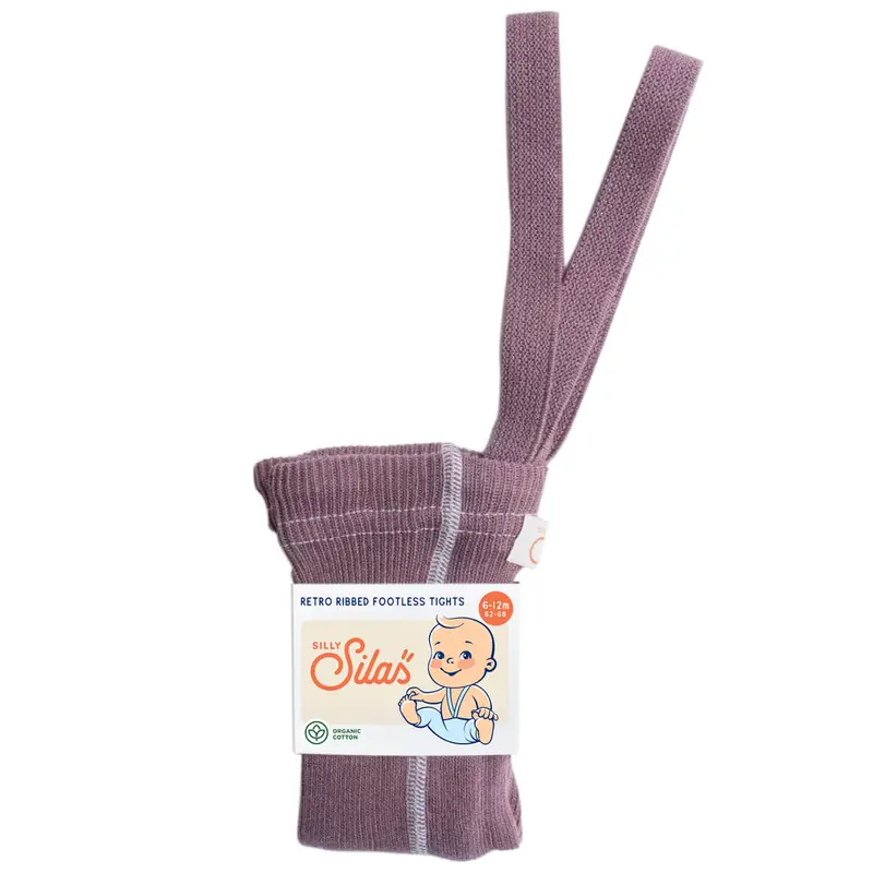 Footless Tights With Braces in Acai Smoothie by Silly Silas - Last One In Stock - 1-2 Years