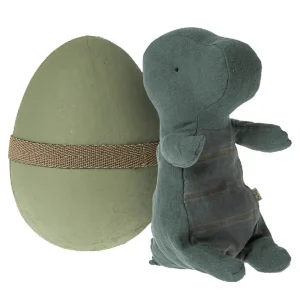 Gantosaurus In An Egg in Dark Petrol (Small) by Maileg