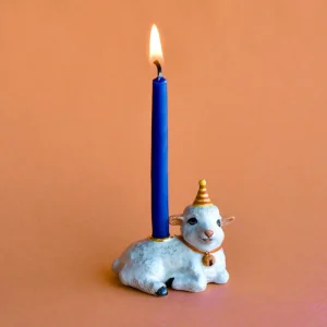 Goat Ceramic Cake Topper by Camp Hollow