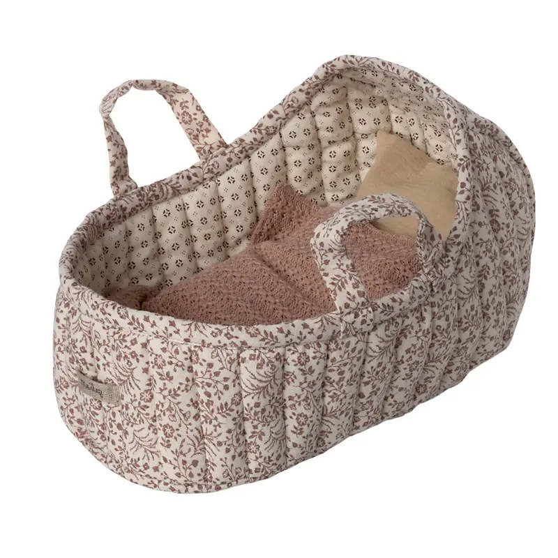 Large Carrycot in Off White (27cm) by Maileg