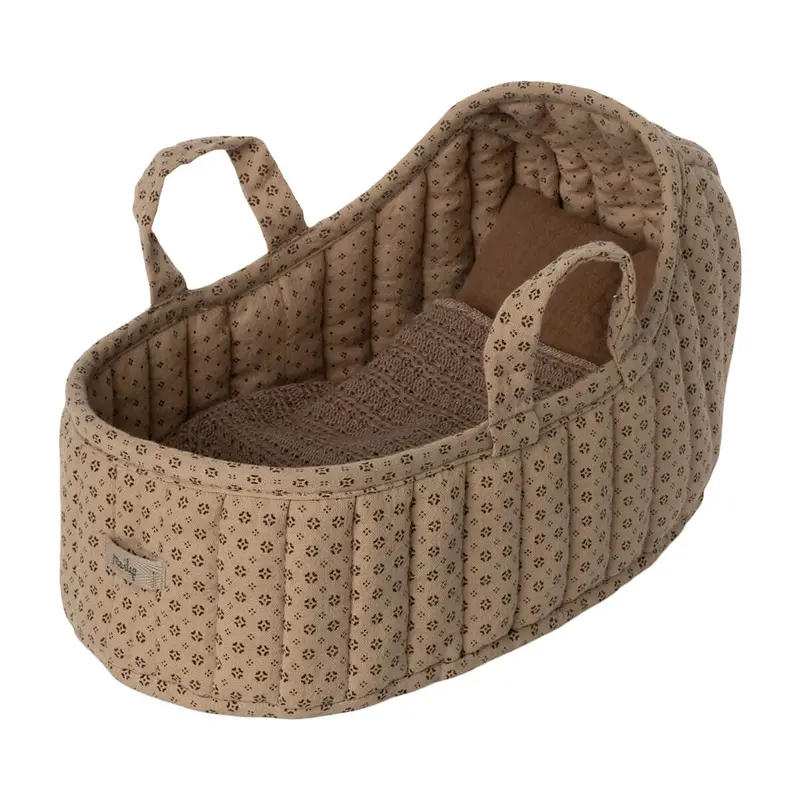 Large Carrycot in Sand (27cm) by Maileg