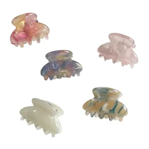 Marble Mini Hair Claw (3cm) in Various Colours by Hello Sakura