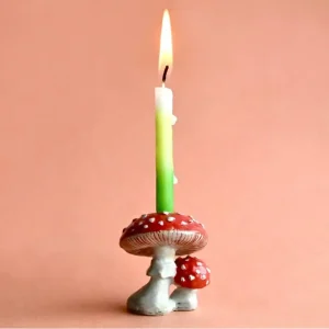 Mushroom Ceramic Cake Topper by Camp Hollow