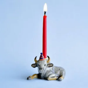 Ox Ceramic Cake Topper by Camp Hollow