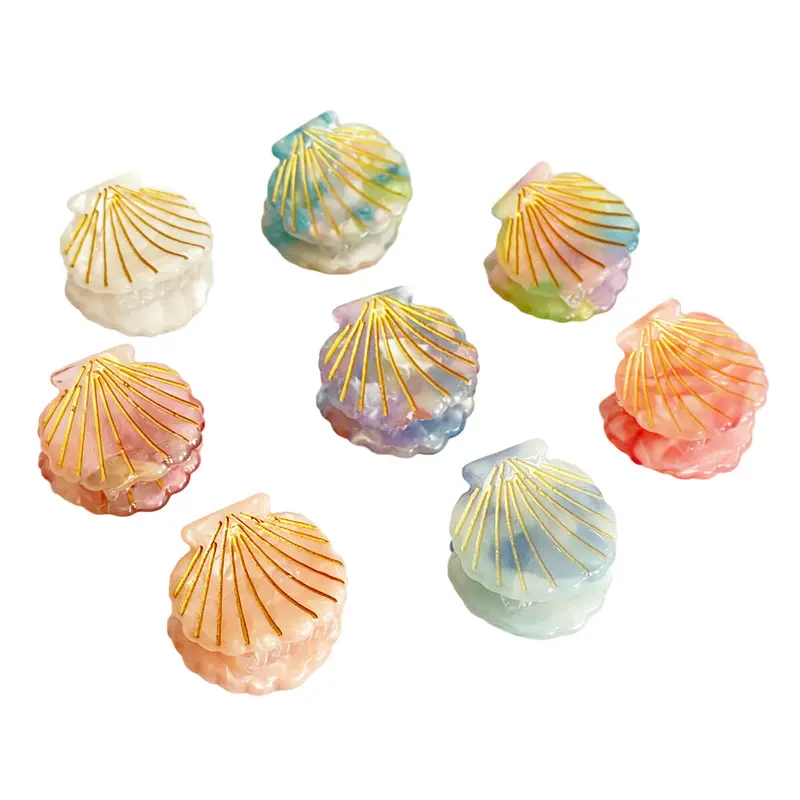 Shell Mini Hair Claw (2cm) in Various Colours by Hello Sakura