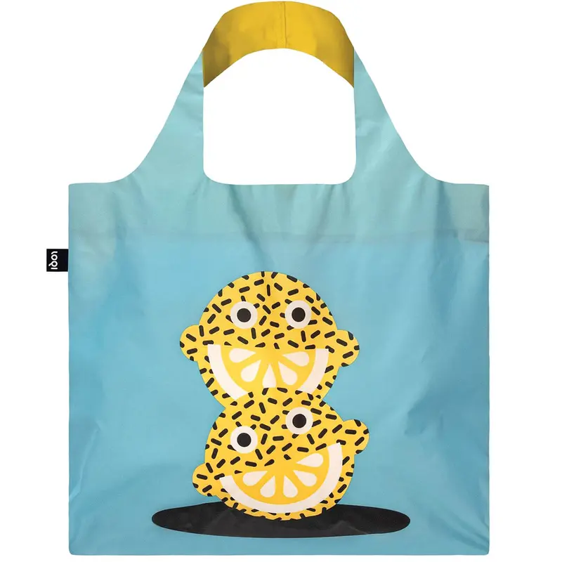 Daniel Ramirez Perez Lemons Recycled Shopping Bag by Loqi