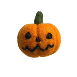 Halloween Pumpkin With Face Hanging Decoration by Amica