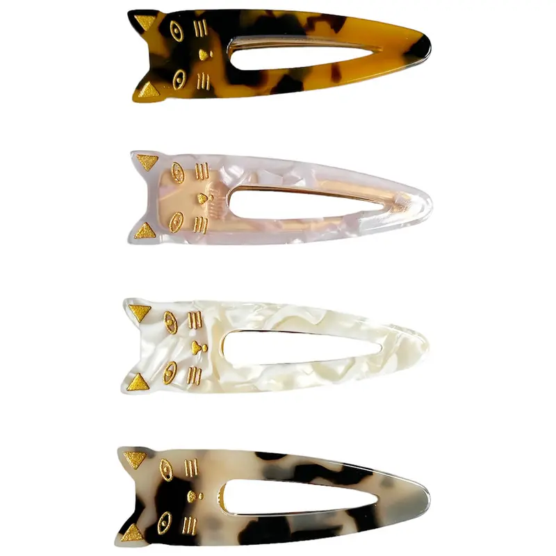 Kitty Crocodile Hair Clip (7cm) in Various Colours by Hello Sakura