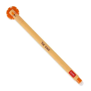 Lion Erasable Pen (Orange Ink) by Legami