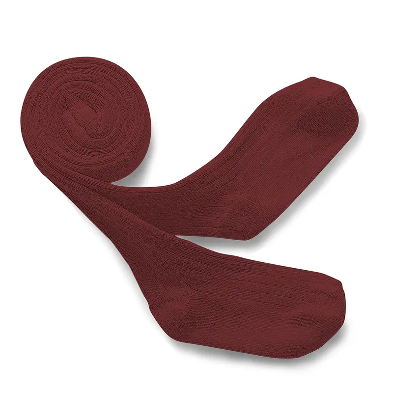 Louise Ribbed Tights in Chtaigne by Collegien