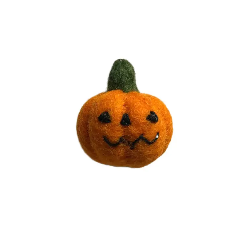 Mini Halloween Pumpkin With Face Hanging Decoration by Amica