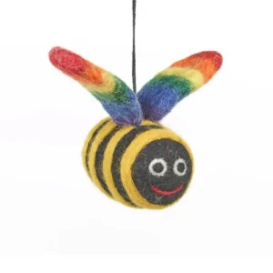 Rainbow Bee Hanging Decoration by Felt So Good