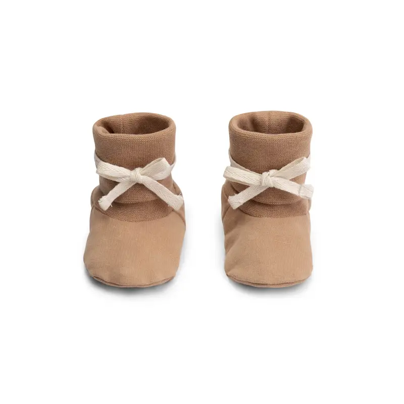 Ribbed Booties in Biscuit by Gray Label