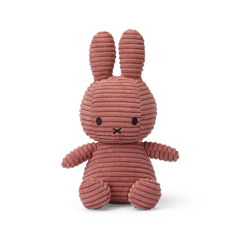 Small Corduroy Miffy in Dusty Rose (23cm) by Bon Ton Toys