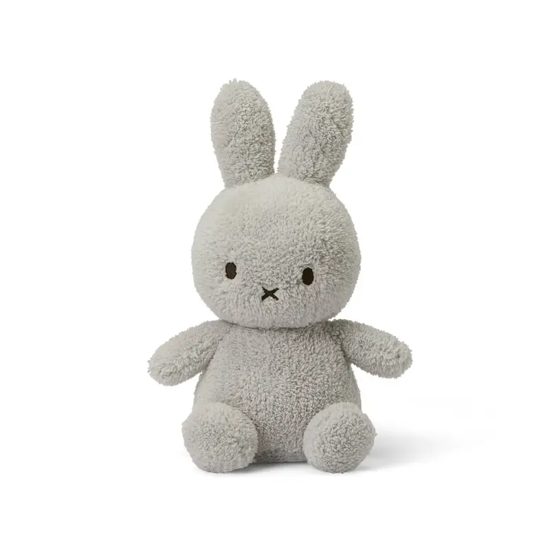 Small Terry Miffy in Light Grey (23cm) by Bon Ton Toys